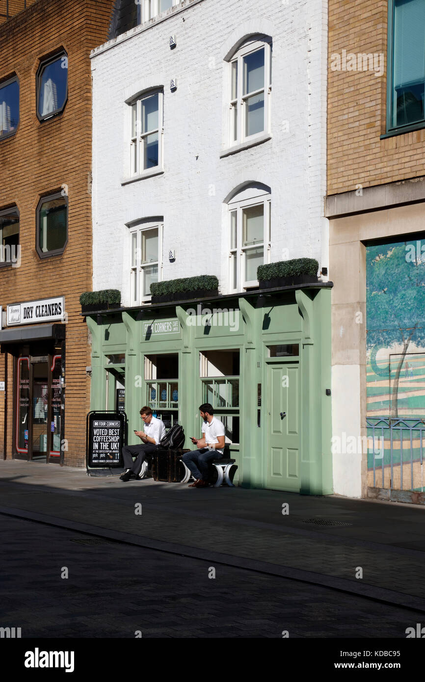 Four Corners cafe on Lower Marsh, Waterloo, London, UK Stock Photo Alamy