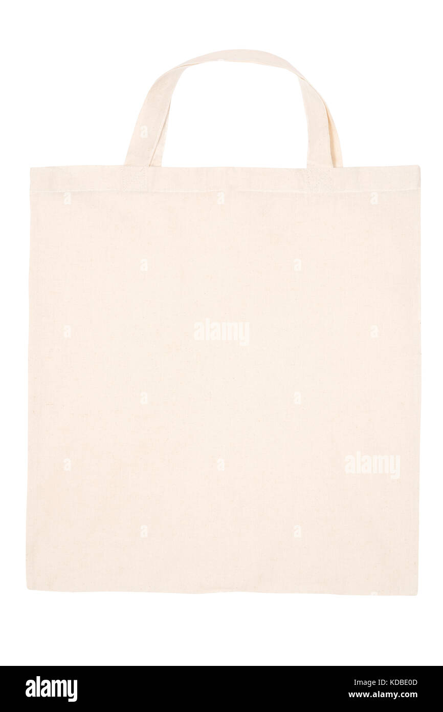 Tote bag on white Stock Photo