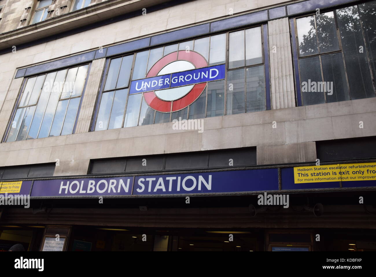 Holborn Underground Station Stock Photo