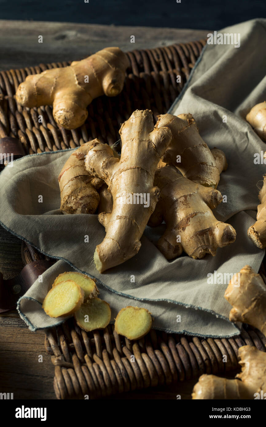 Raw Brown Organic Ginger Root Ready to Use Stock Photo Alamy