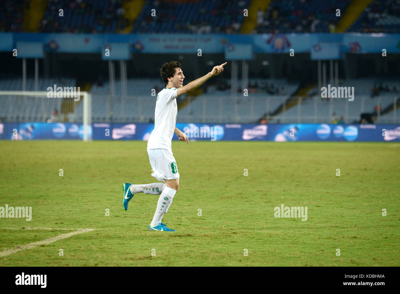 Kolkata, India. 11th Oct, 2017. Iraq defender Muntadher Mohammed ...