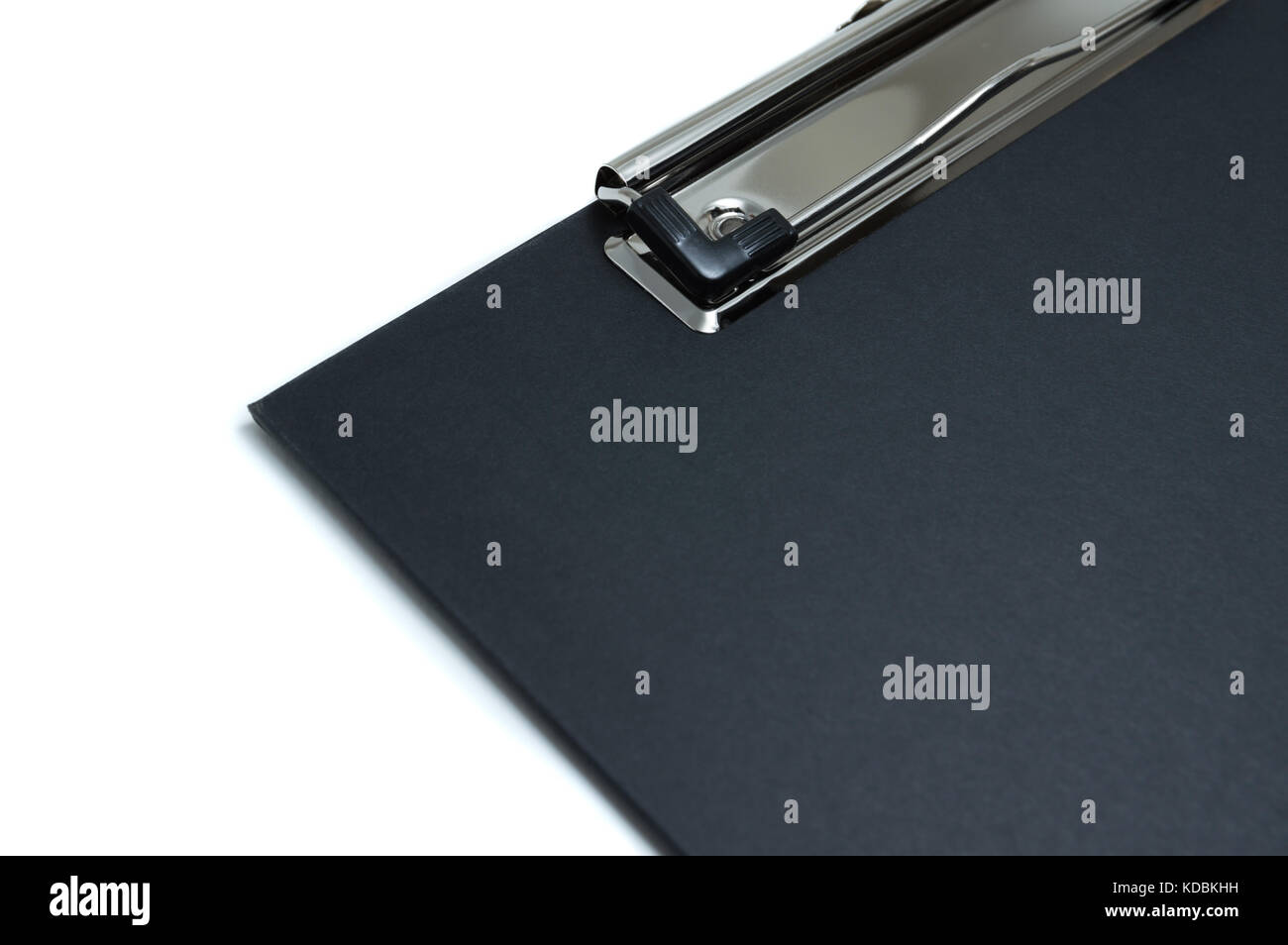 Black clipboard isolated on white background Stock Photo Alamy
