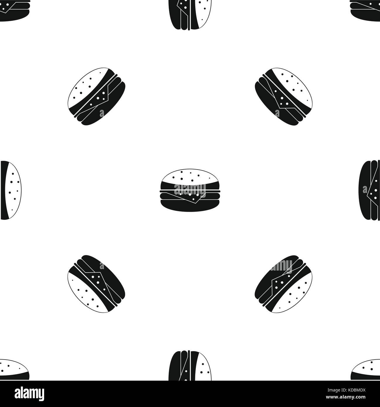 Burger pattern seamless black Stock Vector Image & Art - Alamy