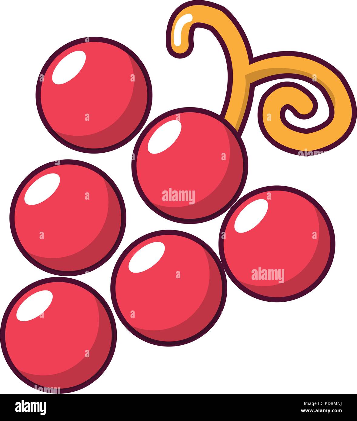 Grapes icon, cartoon style Stock Vector Image & Art Alamy