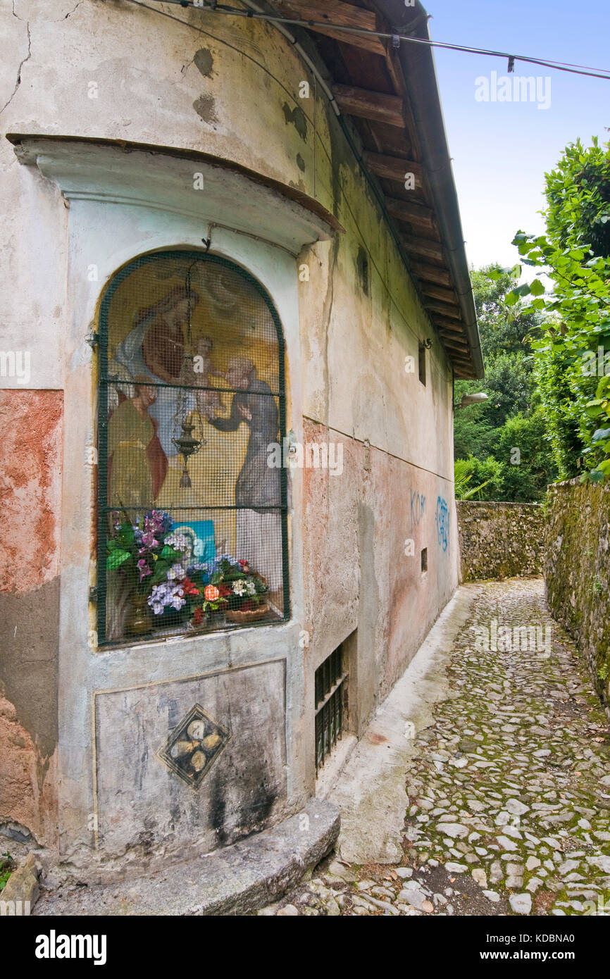 Chapel, Villa Beccaria, Sala Comacina, Como lake, Italy Stock Photo