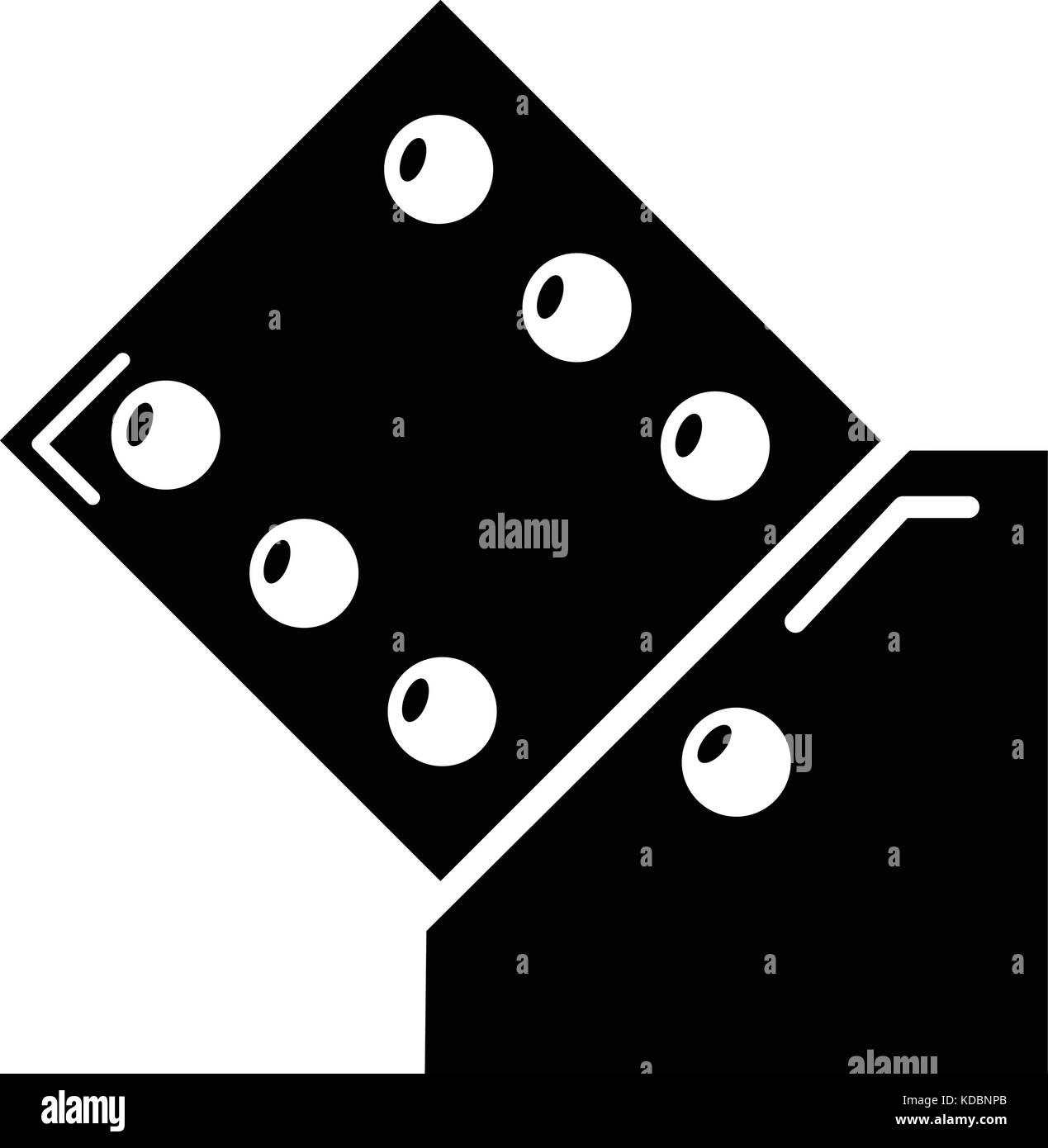 Dice icon, simple black style Stock Vector Image & Art - Alamy