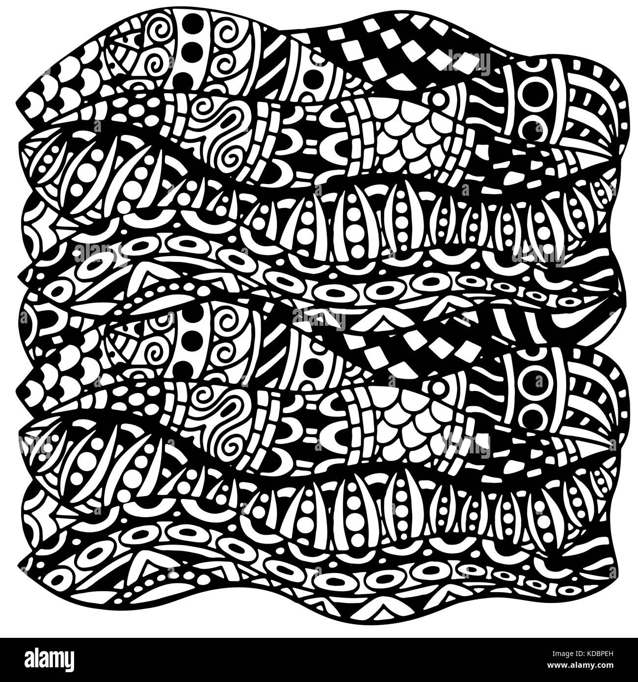 Artistically ethnic pattern. Handdrawn, ethnic, floral, retro, doodle