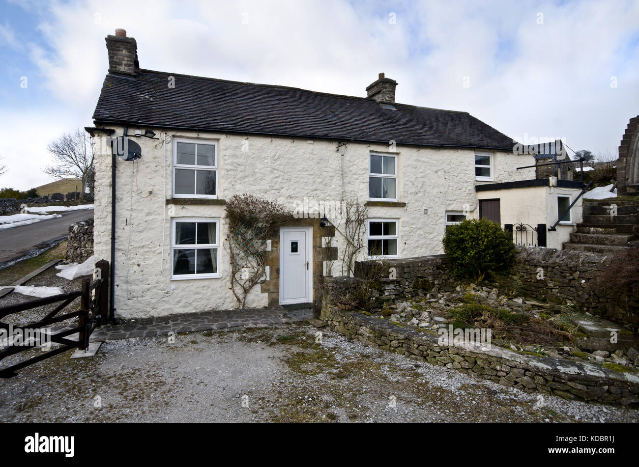 White Stone Cottage Stock Photos White Stone Cottage Stock