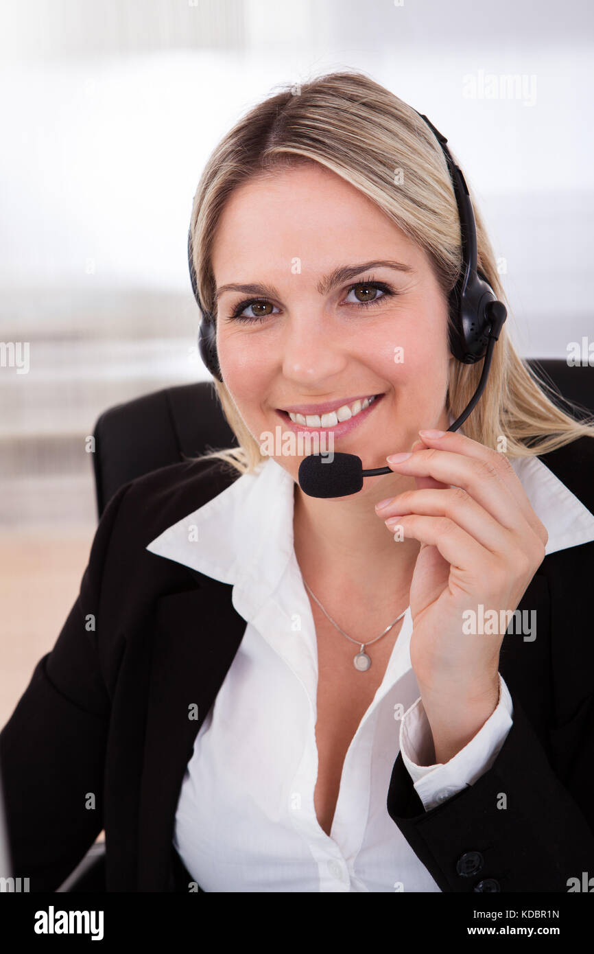 Telephone operator and female hires stock photography and images Alamy