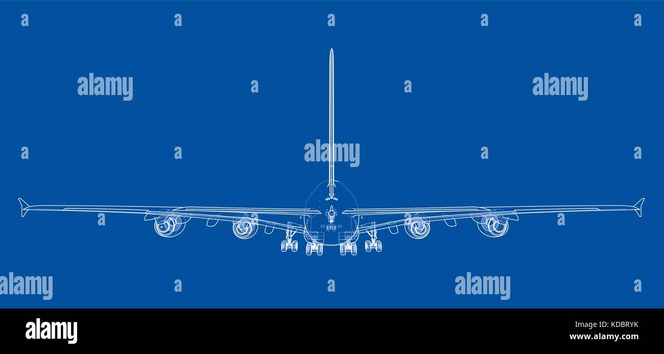 Passenger aircraft. Vector Stock Vector Image & Art - Alamy