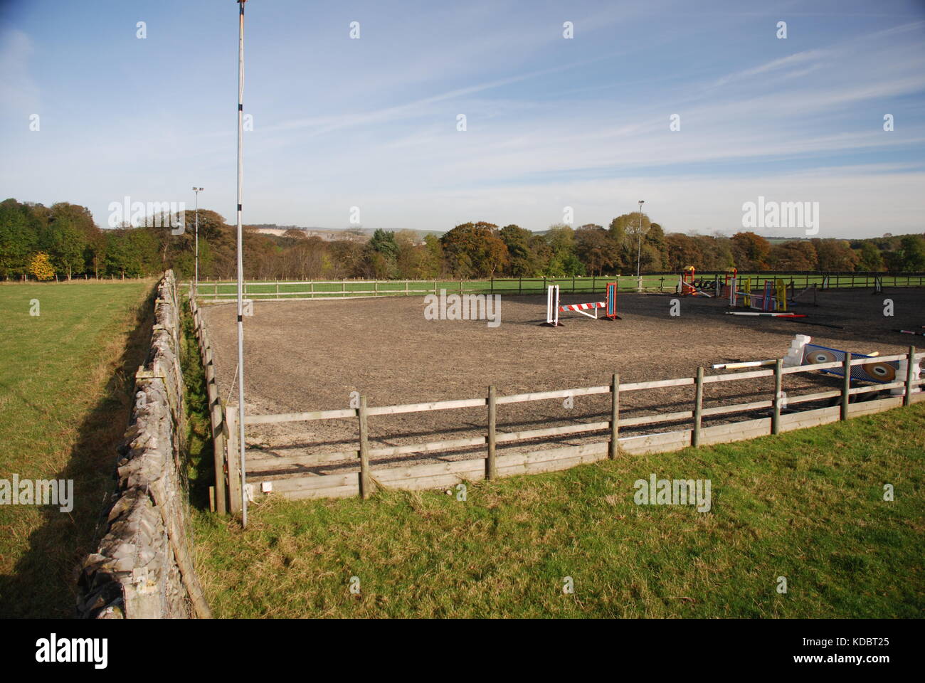 Horse manege for equestrian facilities Stock Photo