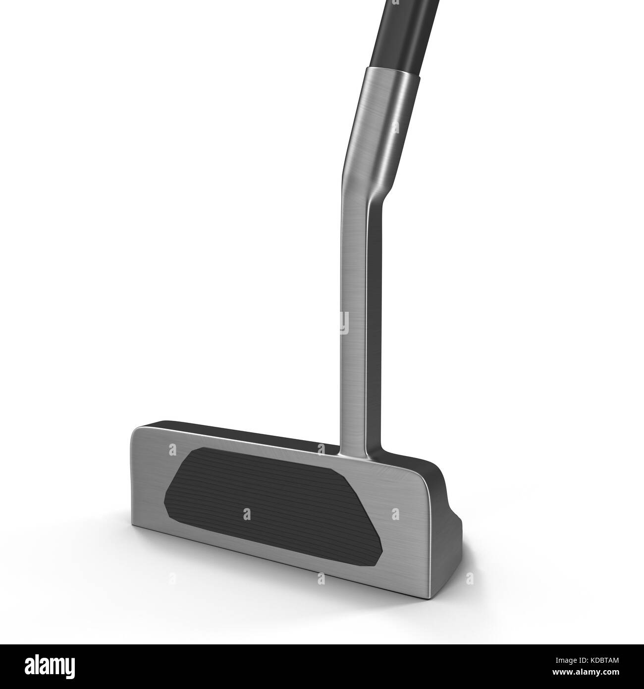 Modern putter golf club on white background Stock Photo Alamy