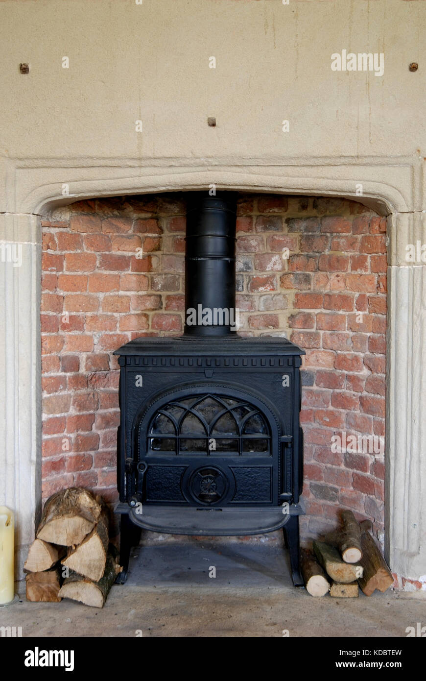 Brick Lined Fireplace Stock Photos Brick Lined Fireplace Stock