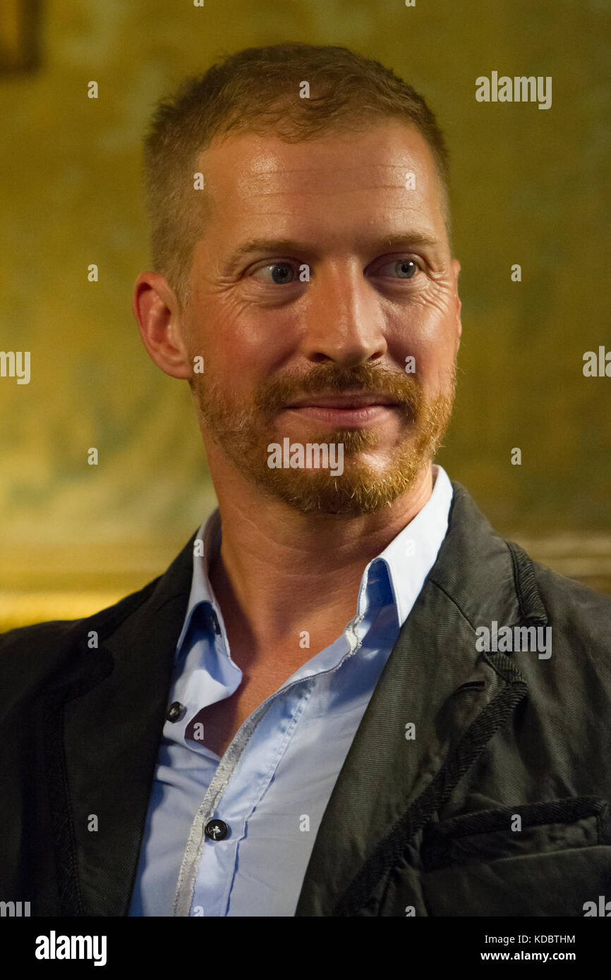 Italy. 11th Oct, 2017. Torino, Italy. 11th October 2017. American novelist and writer Andrew Sean Greer during a book launch in Torino, Italy. Credit: Marco Destefanis/Pacific Press/Alamy Live News Stock Photo