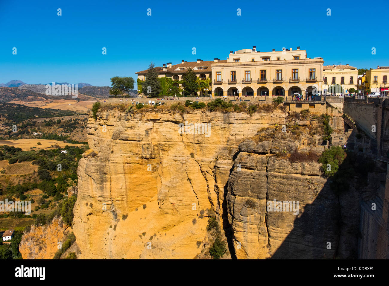 National tourism parador hotel ronda spain tourist building ...