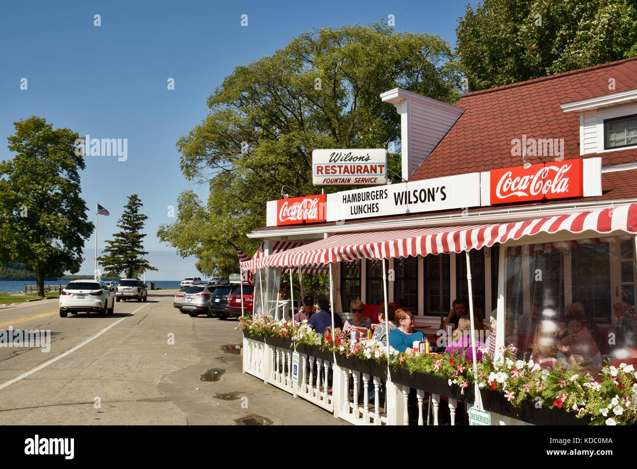 Wilson's Restaurant Fountain Service in the Door County community of Ephriam, Wisconsin, USA Stock Photo