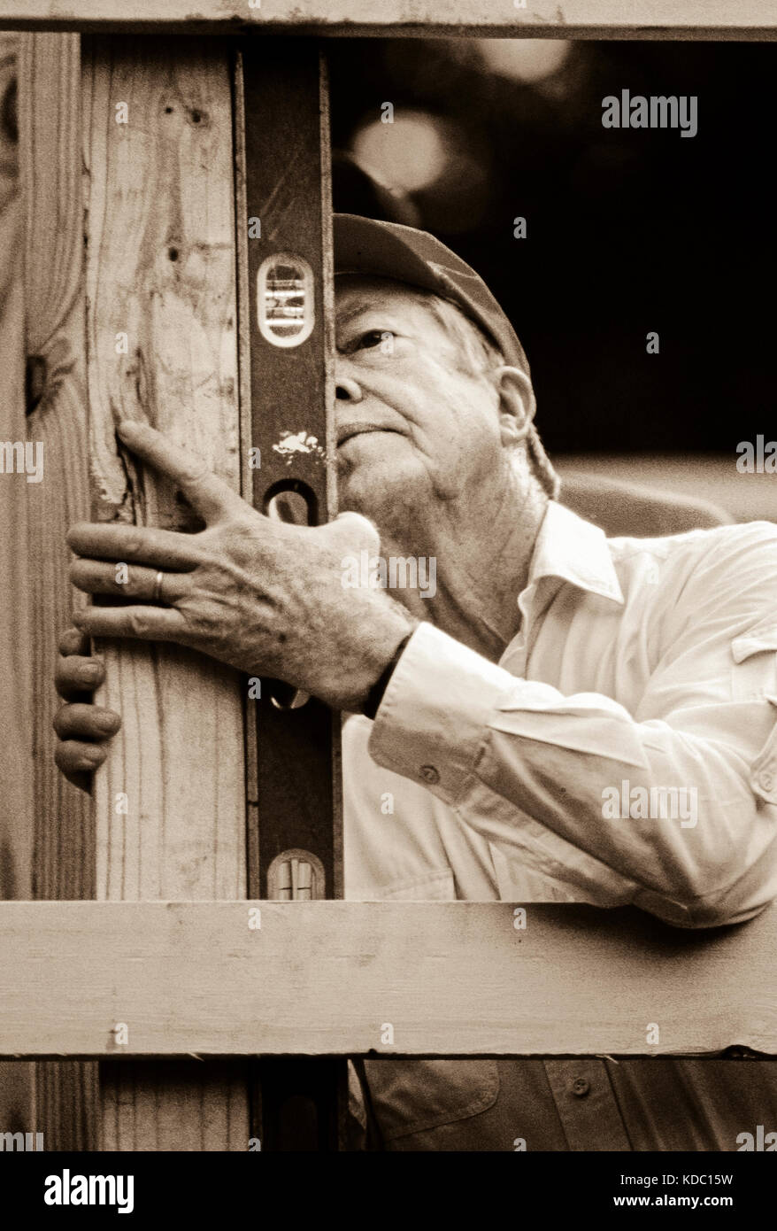 Former president Jimmy Carter works on a Habitat for Humanity house