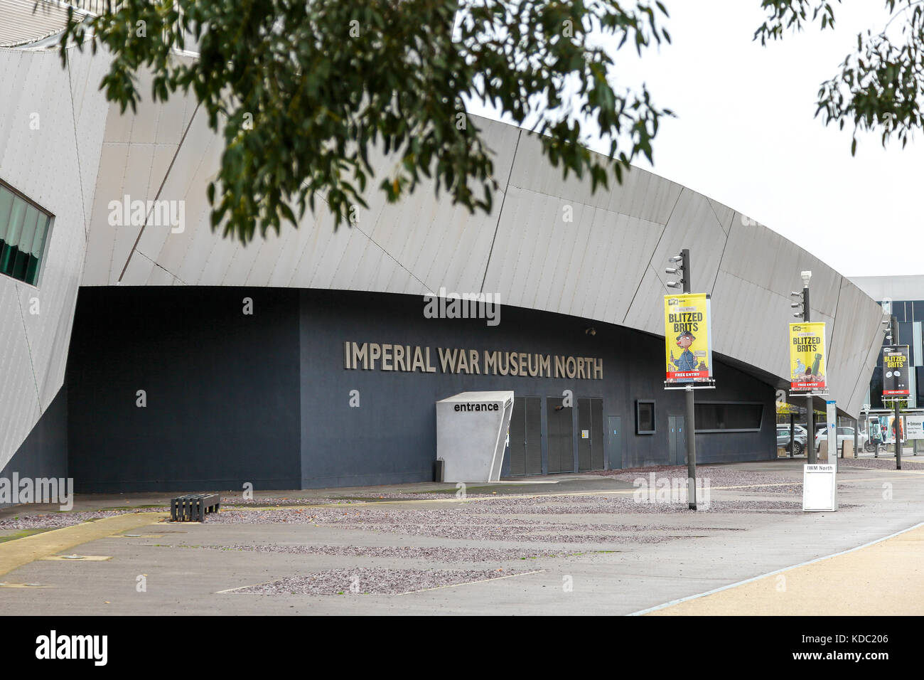 Imperial War Museum North, Trafford Wharf Road, Stretford, Manchester, England, United Kingdom Stock Photo