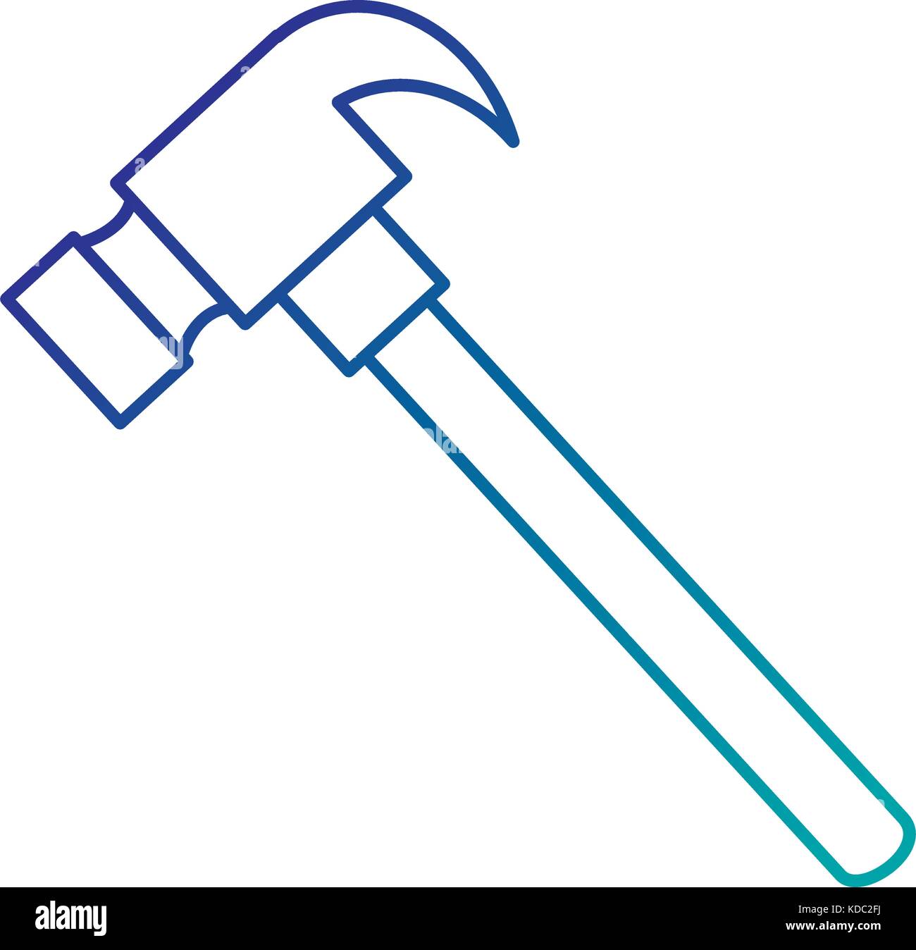 hammer tool isolated icon vector illustration design Stock Vector Image ...