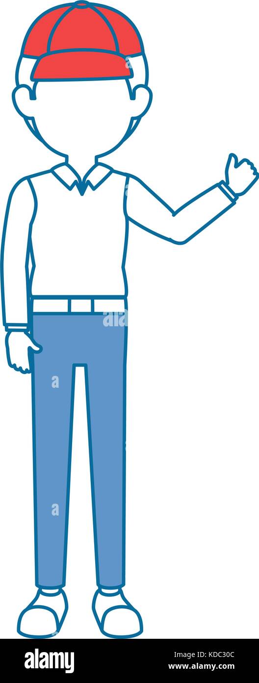 delivery worker avatar character vector illustration design Stock ...