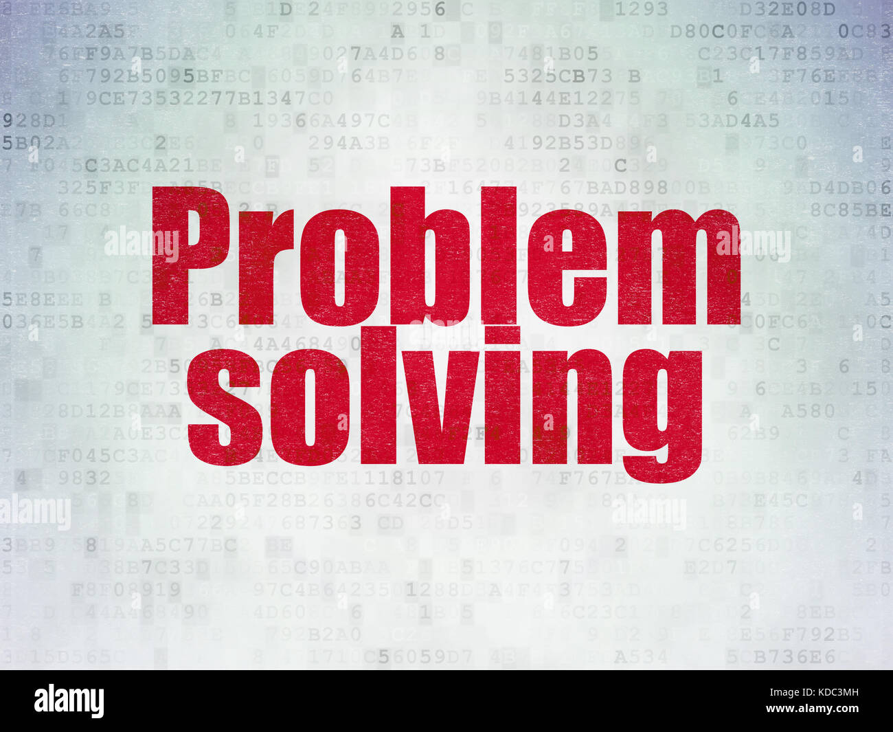 Prolem Finance concept: Problem Solving on Digital Data Paper background Stock ...