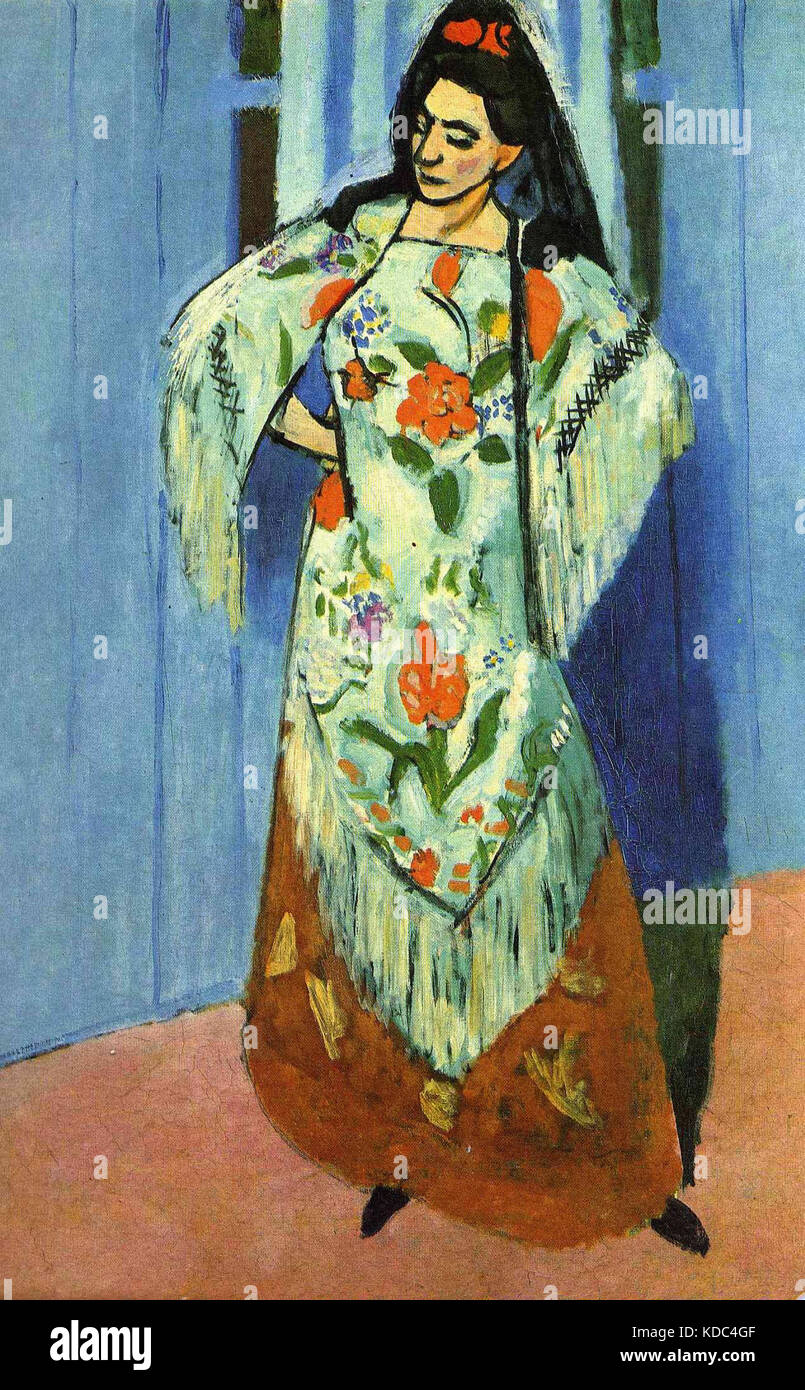 Madame Matisse at the Manila shawl Matisse, Henri  1911 Stock Photo