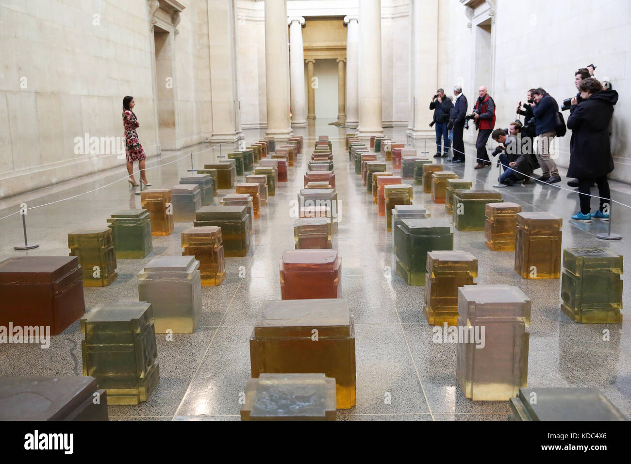 One of the leading artists of her generation, the exhibition reveal the extraordinary breadth of Rachel Whiteread’s career over three decades. From the four early sculptures shown in her first solo show in 1988 to works made this year especially for Tate Britain. 'Rachel Whiteread' is at Tate Britain from 12 September 2017 to 21 January 2018.  Where: London, United Kingdom When: 11 Sep 2017 Credit: Dinendra Haria/WENN.com Stock Photo