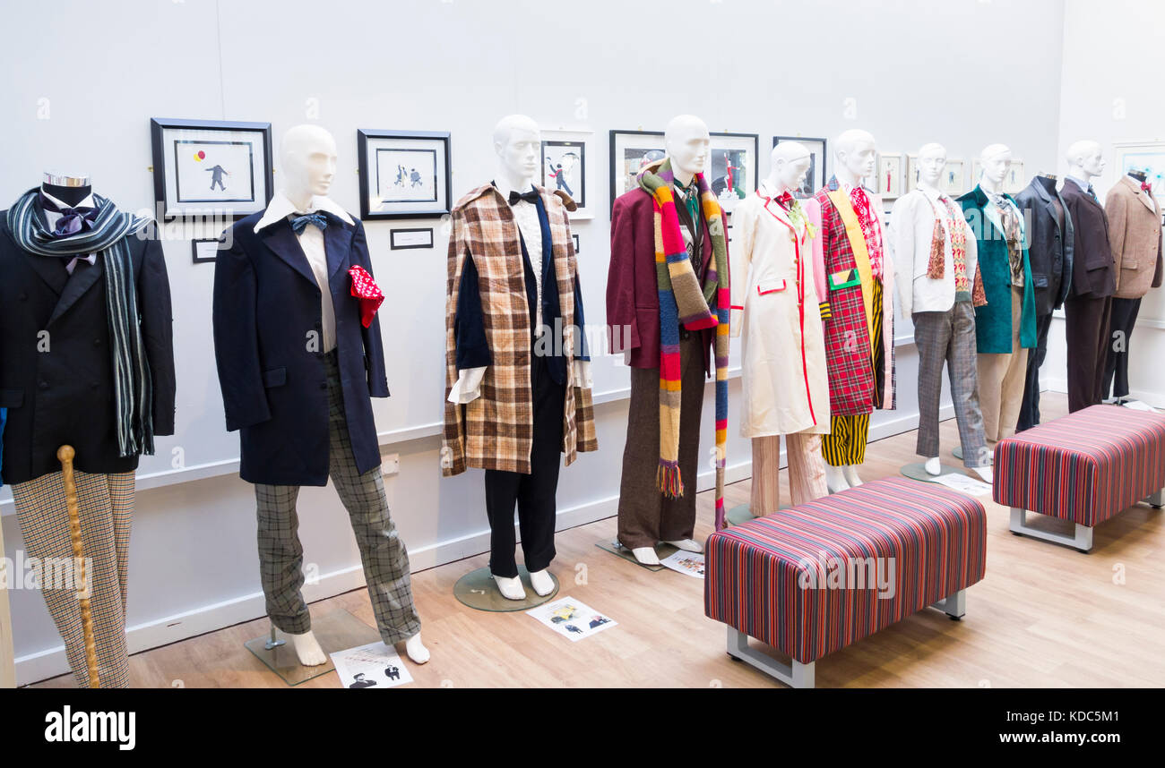 Exhibition of Dr Who outfits Stock Photo - Alamy