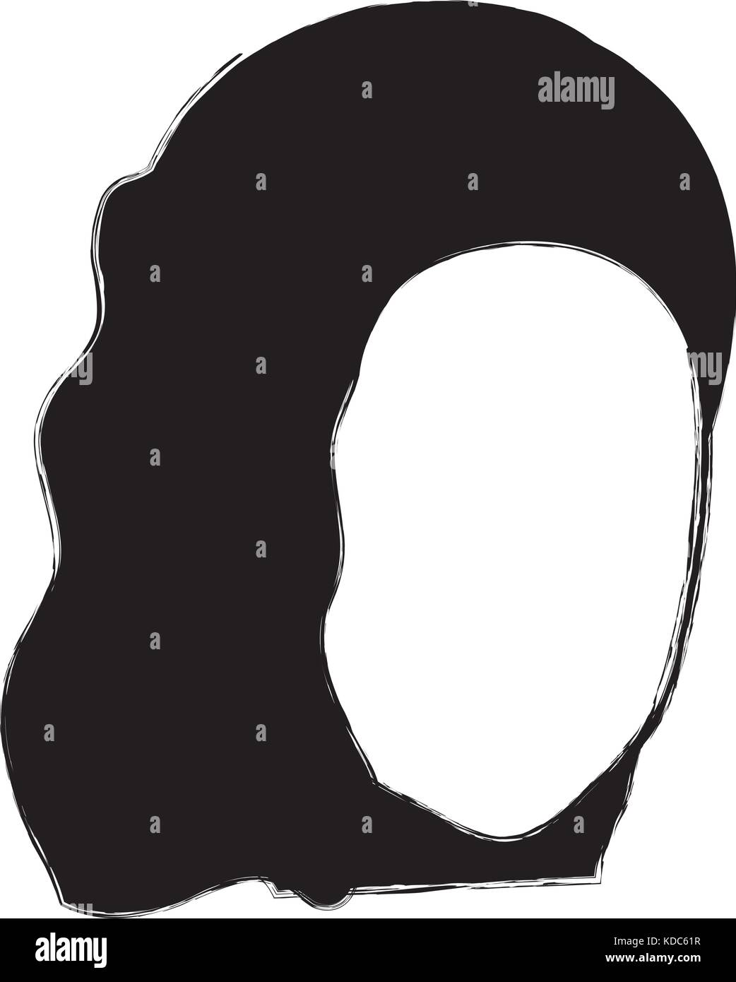 beautiful woman head avatar character vector illustration design Stock ...