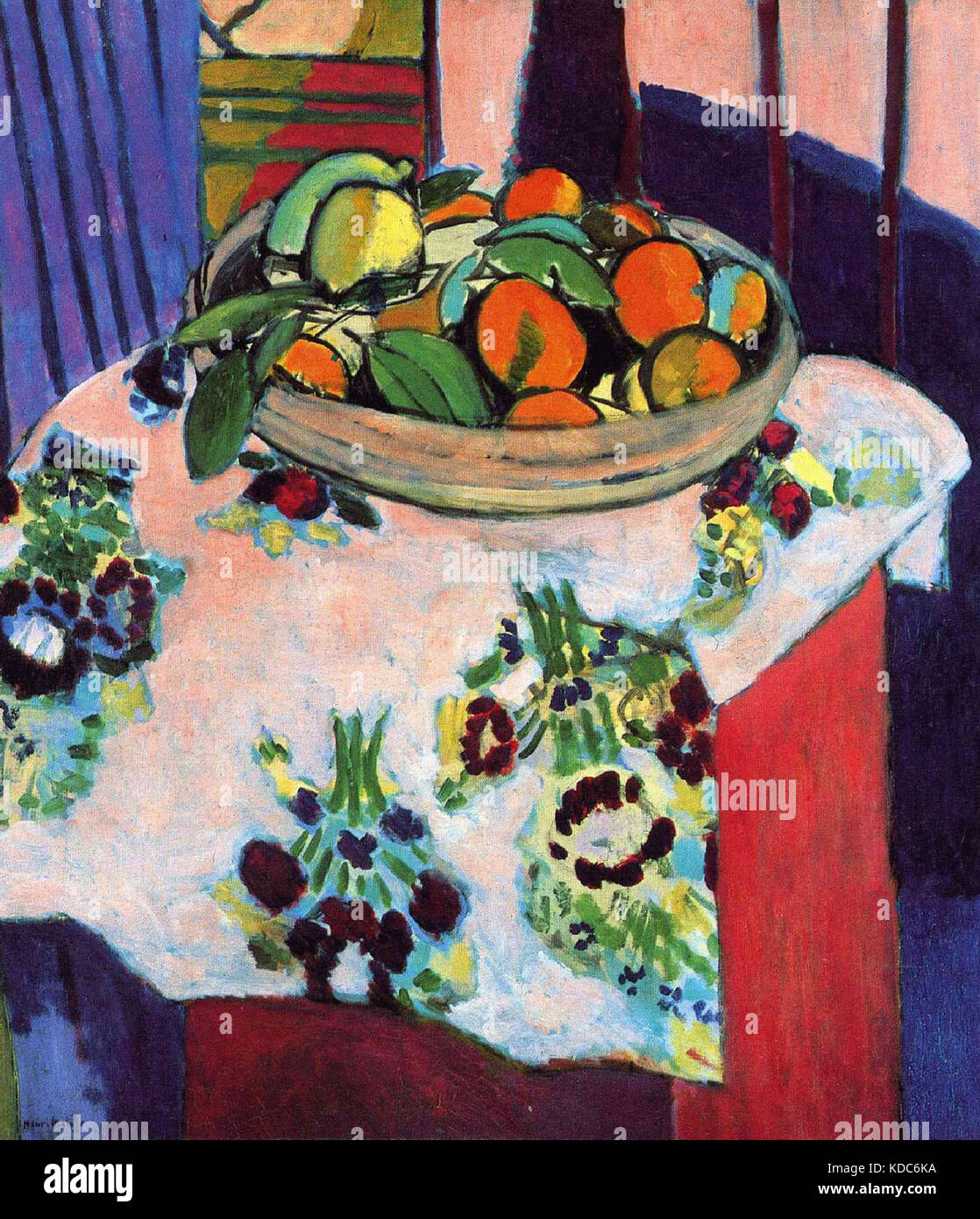 Still life with oranges. Matisse, Henri 1913 Paris, Louvre Museum Stock  Photo - Alamy