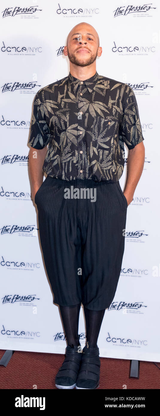 New York, NY, USA - October 9, 2017: Bessie Award Nominee Will Rawls attends The 33rd Annual NY Dance and Performance Bessie Awards at NYU Skirball Ce Stock Photo