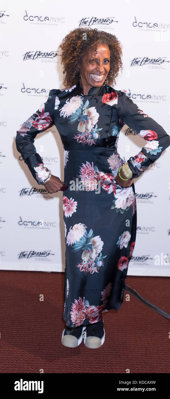 New York, NY, USA - October 9, 2017: Bessie Award Nominee Nia Love attends The 33rd Annual NY Dance and Performance Bessie Awards at NYU Skirball Cent Stock Photo
