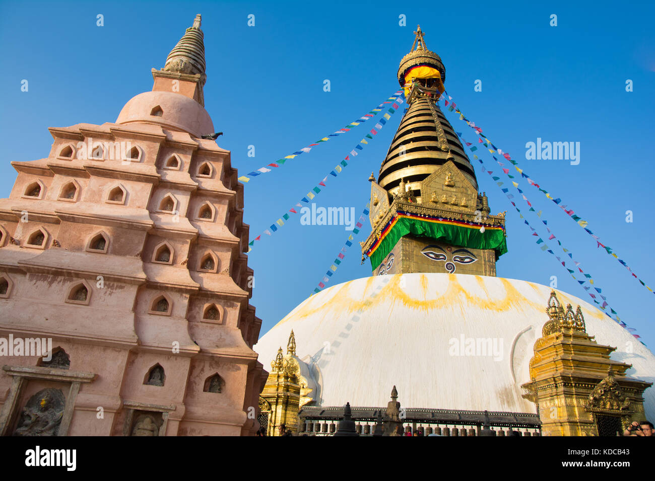 Swyambhunath Stupa , Kathmandu Stock Photo