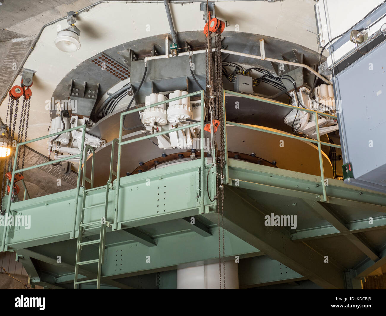 Disk brakes inside Eole, world's tallest verticalaxis windmill