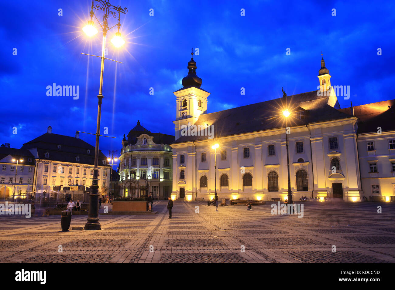 The Holy Trinity Roman Catholic church on the Big Square (Piata Mare