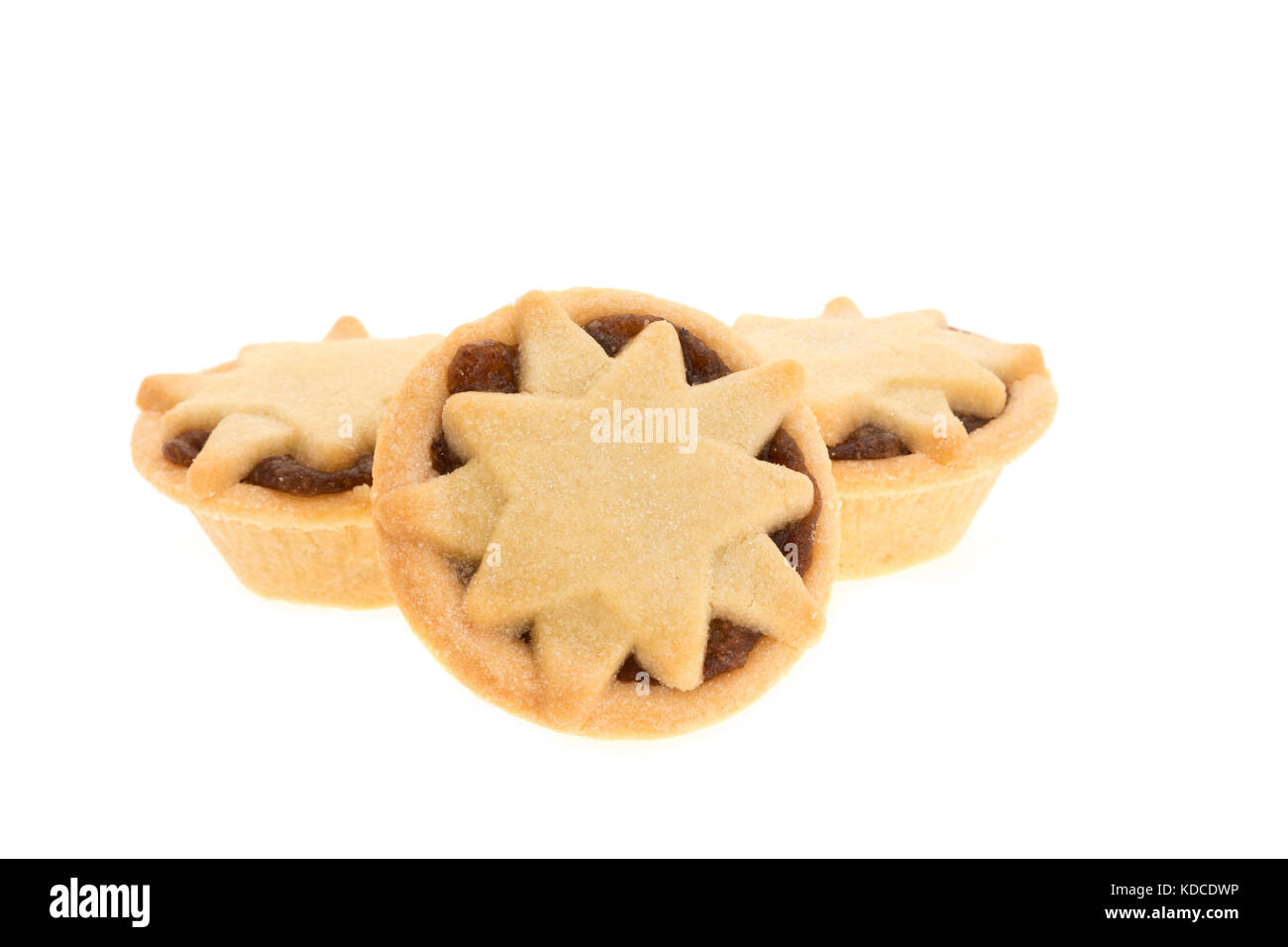 Mince pies on white background Stock Photo - Alamy