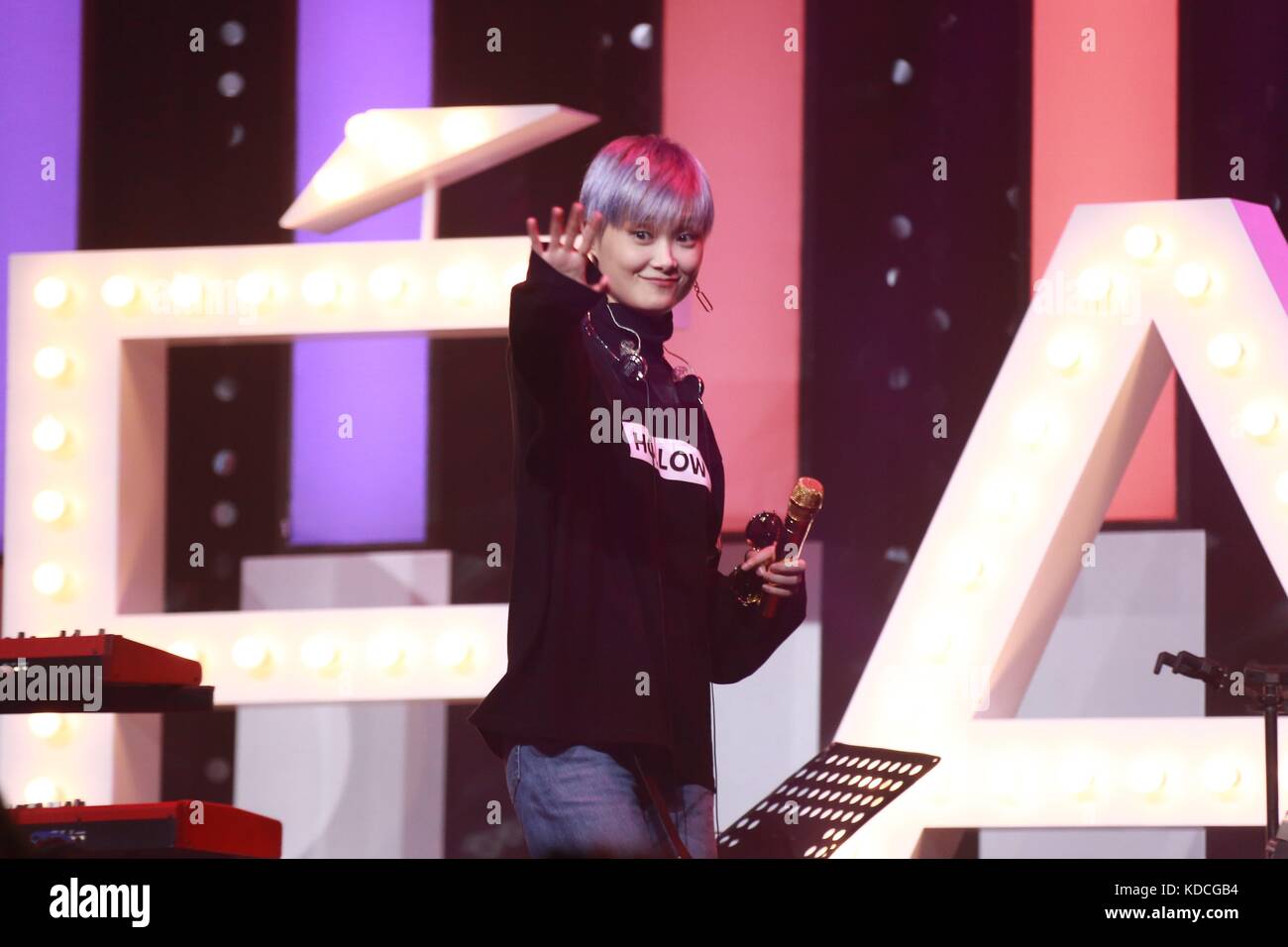 Chinese singer Li Yuchun, or Chris Lee, attends the ‘Shine My Way