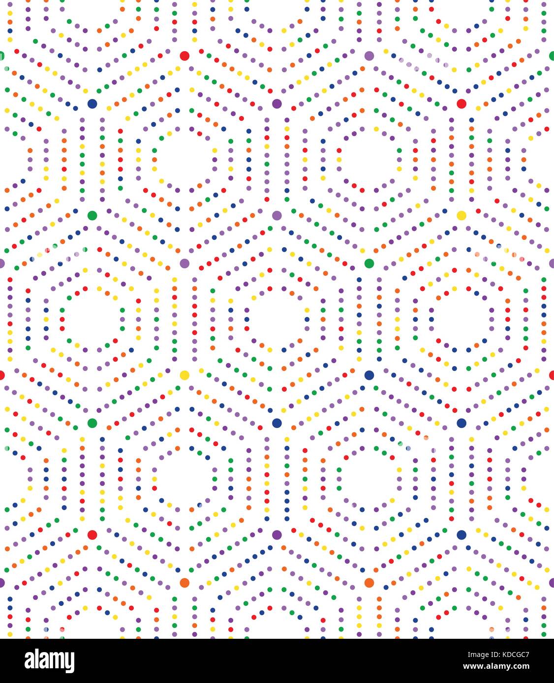 Seamless Abstract Vector Pattern With Hexagons Stock Vector Image & Art ...
