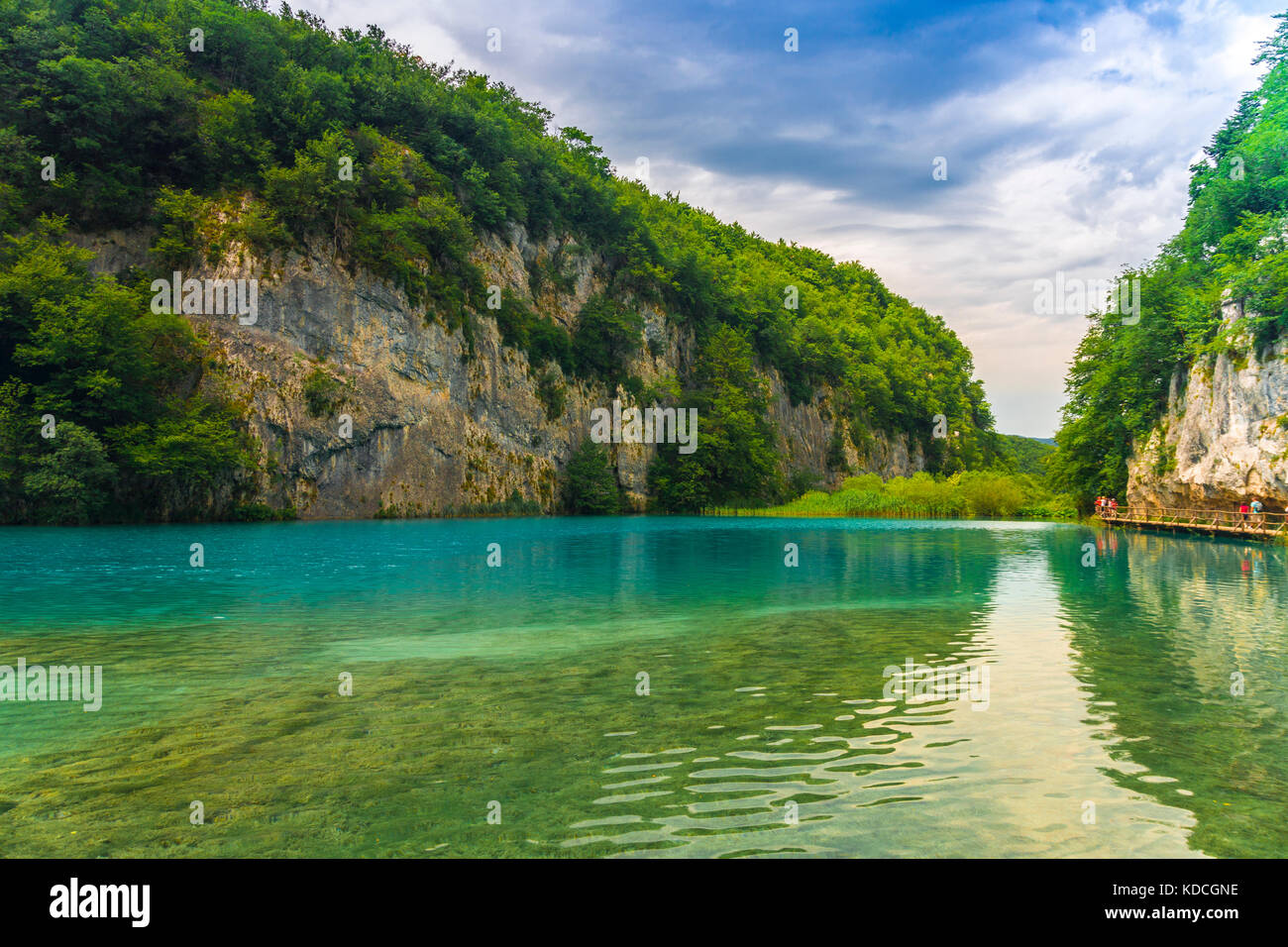 Plitvice lakes, National park, Croatia Stock Photo