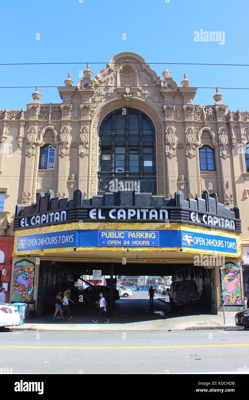 El Capitan Theatre, Mission District, San Francisco, California Stock Photo Alamy