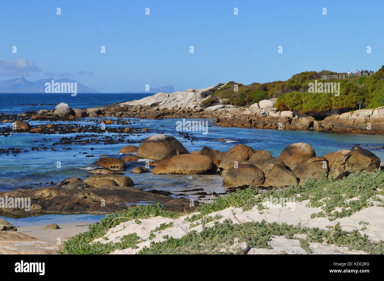 Granite boulders at Boulders Beach on Cape Peninsula near Simon's Town near Cape Town, Western Cape Province, South Africa Stock Photo