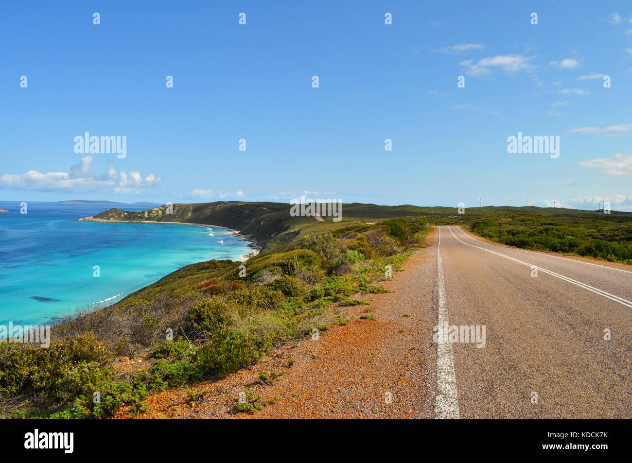 View from Great Ocean Drive, near Esperance, Western Australia, Australia. Stock Photo