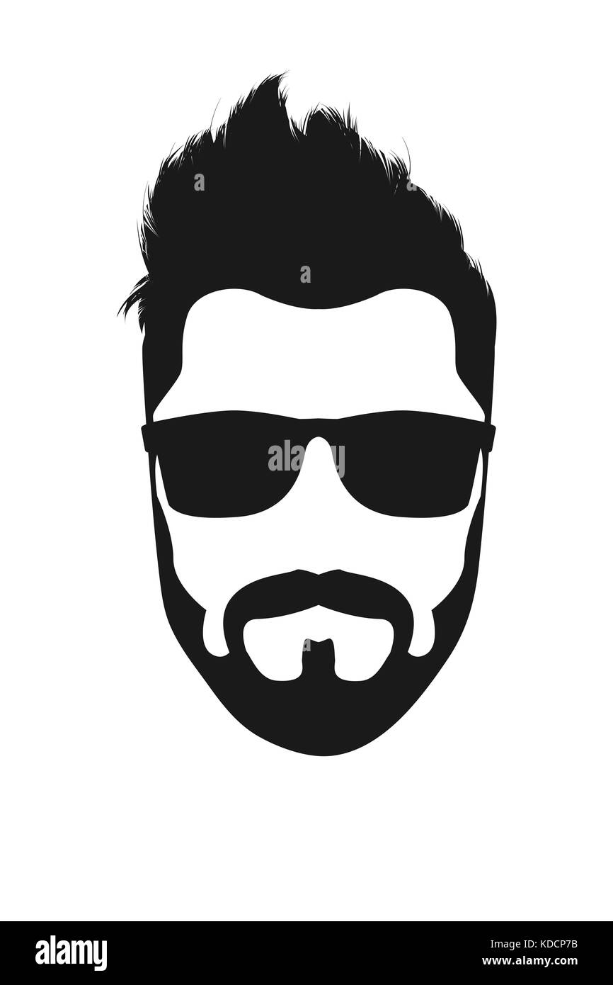 Bearded man with sunglasses Stock Photo