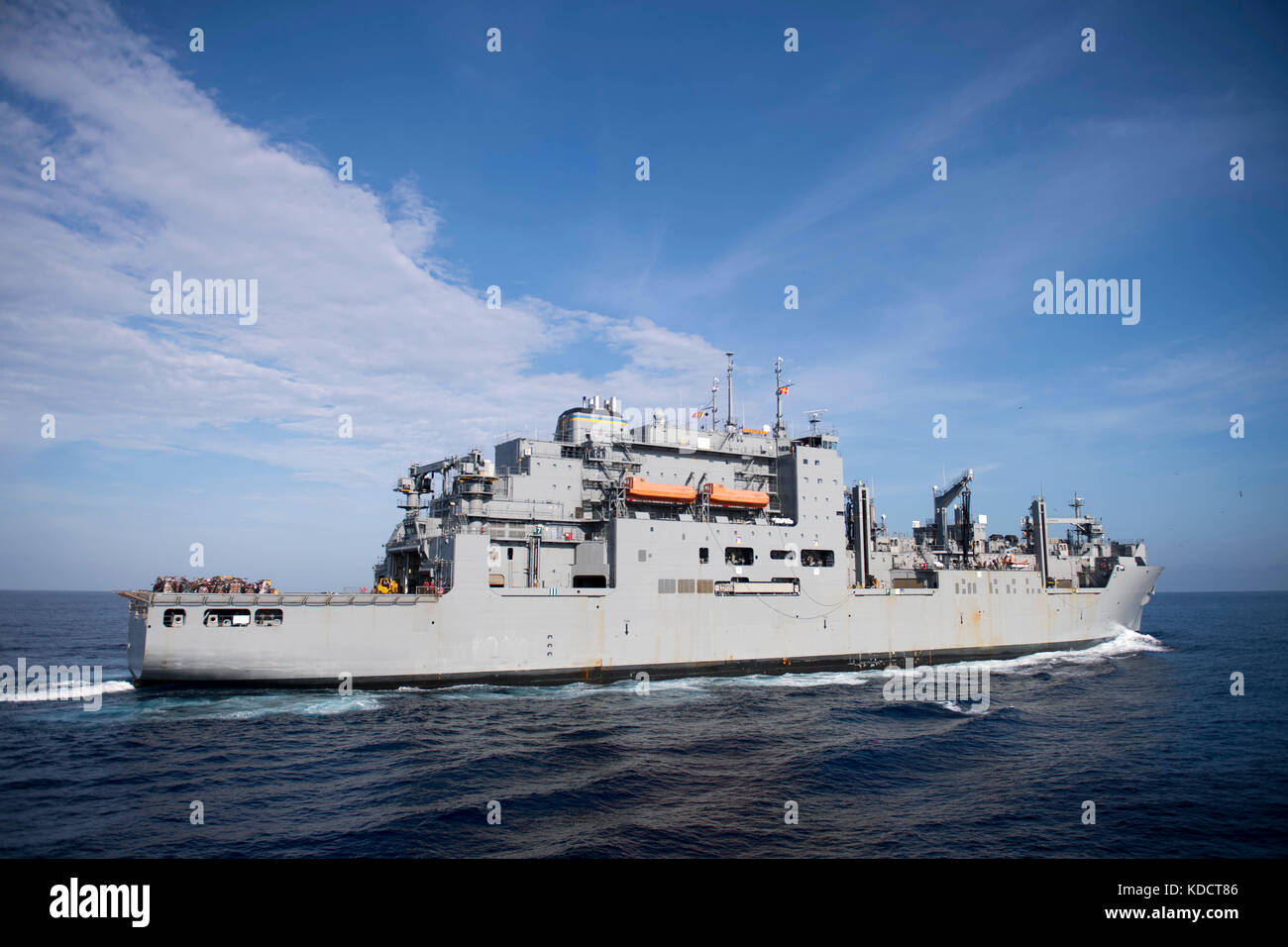 Dry cargo and ammunition ship USNS William McLean (T-AKE 12 Stock Photo ...