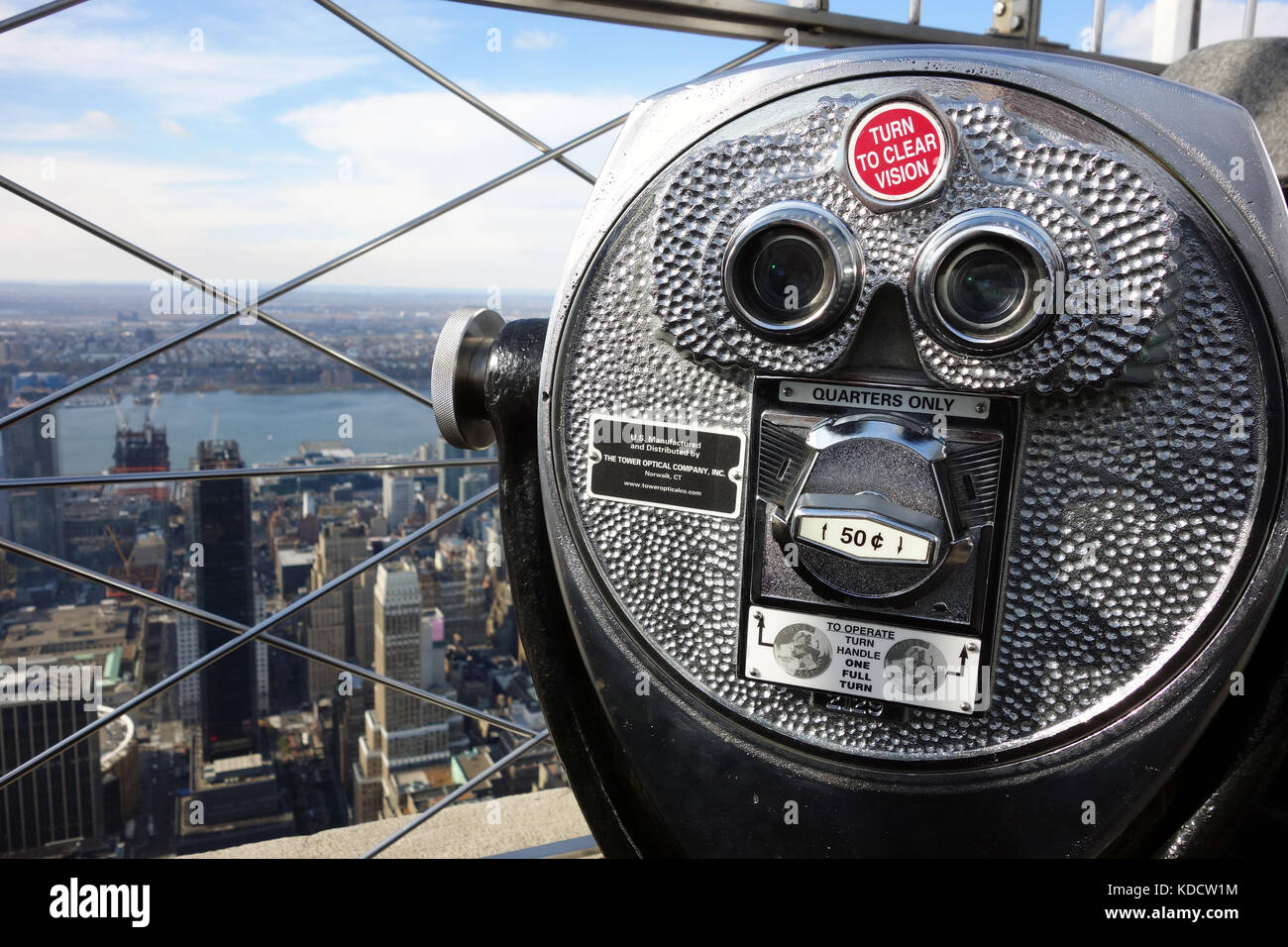 binoculars Skyline New York City Manhattan USA US Sky Stock Photo Alamy