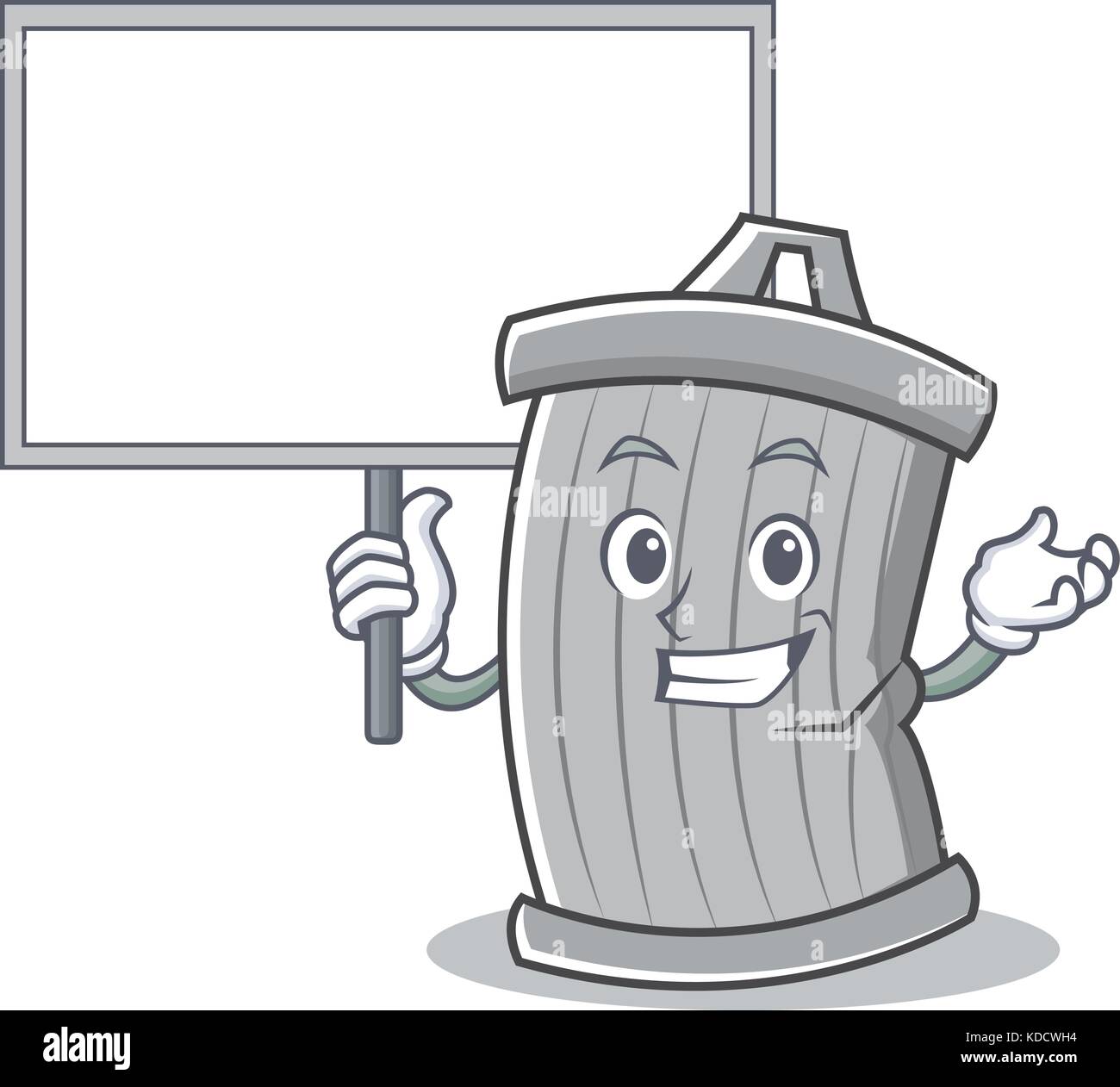 Bring board trash character cartoon style Stock Vector Image & Art - Alamy