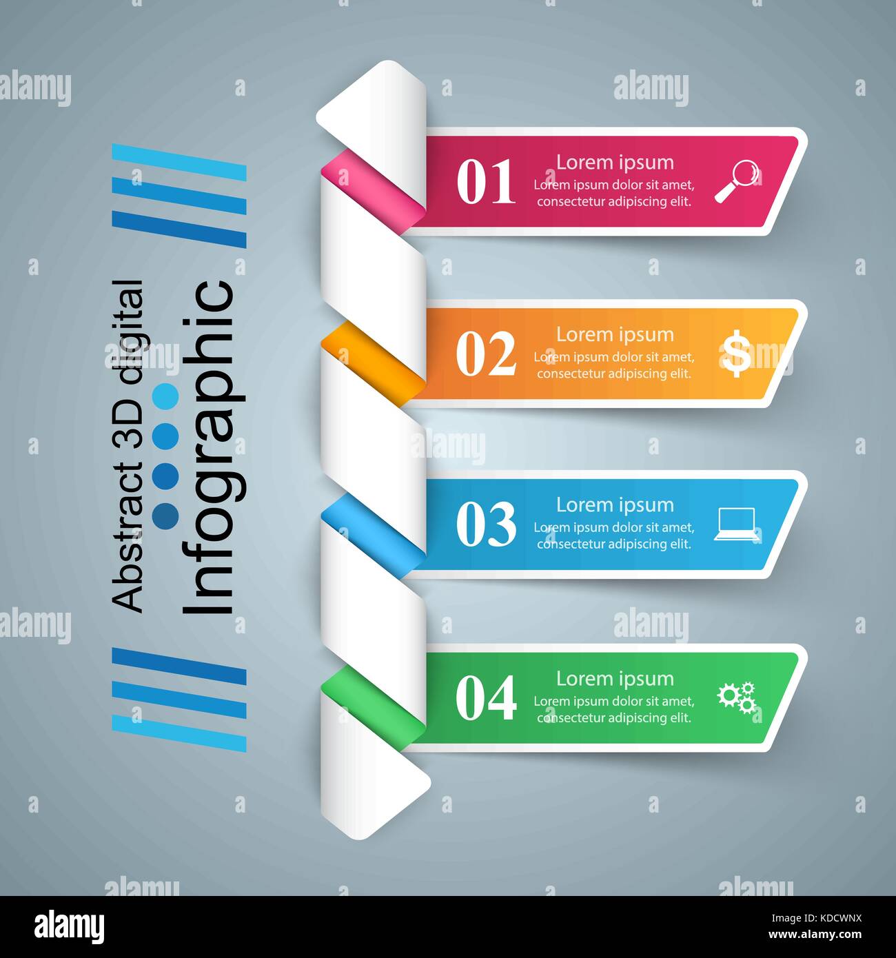 Origami Inforgraphics Business Infographics origami style Vector illustration Stock Vector ...