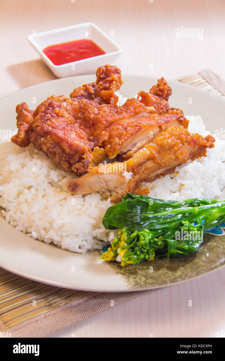Pork Meat Rice rice with pork or other meat Stock Photo - Alamy