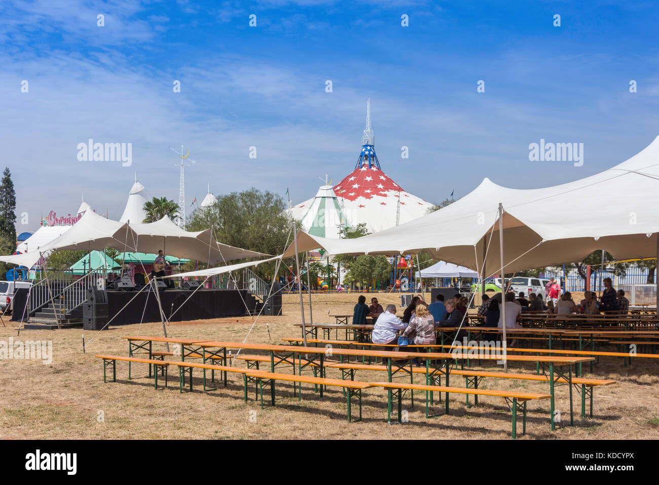 Carnival Market marquee at Carnival City Casino & Entertainment World, Brakpan, East Rand, Greater Johannesberg, Gauteng, Republic of South Africa Stock Photo