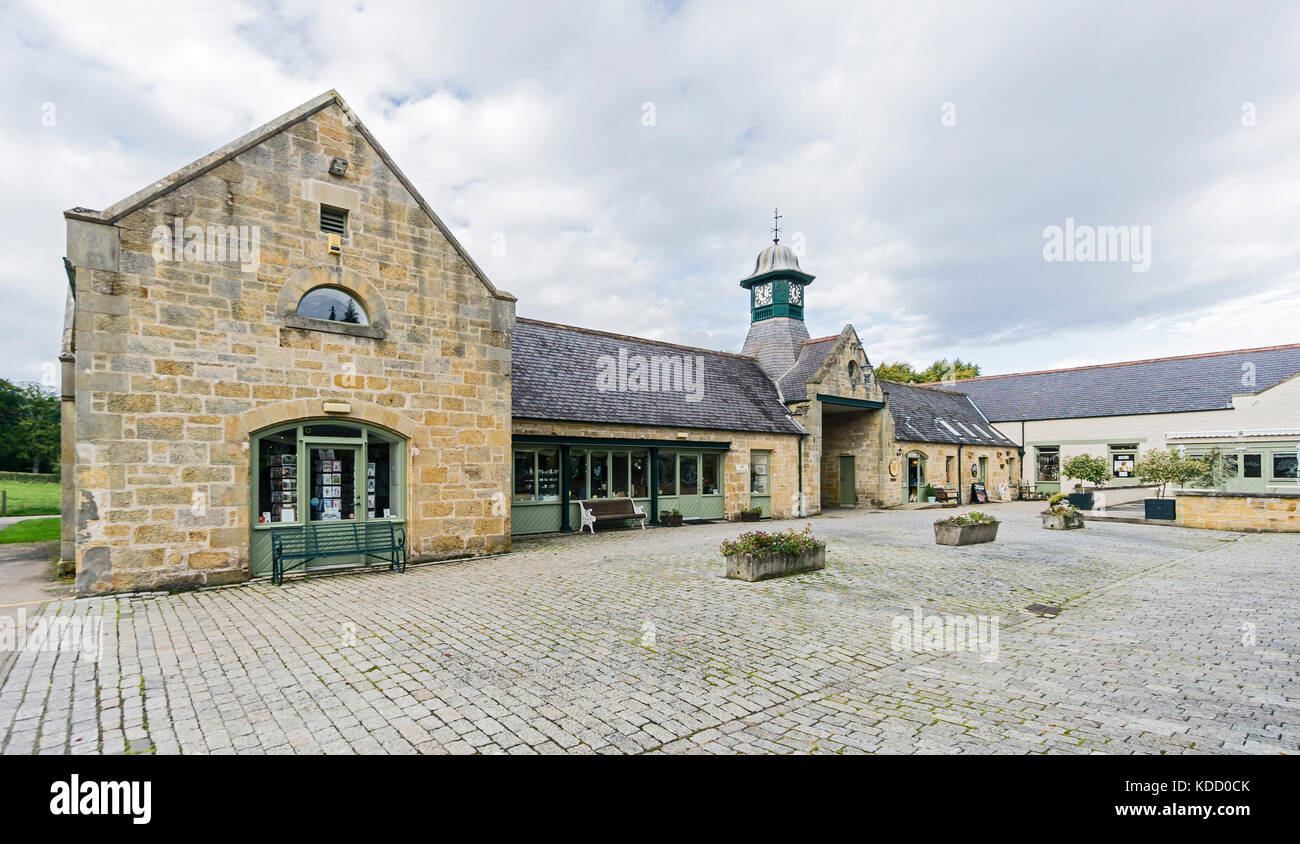 The Art Gallery and steading square  at Logie Steading visitor centre arts & crafts shops off A940 south of Forres in Morayshire Scotland UK Stock Photo